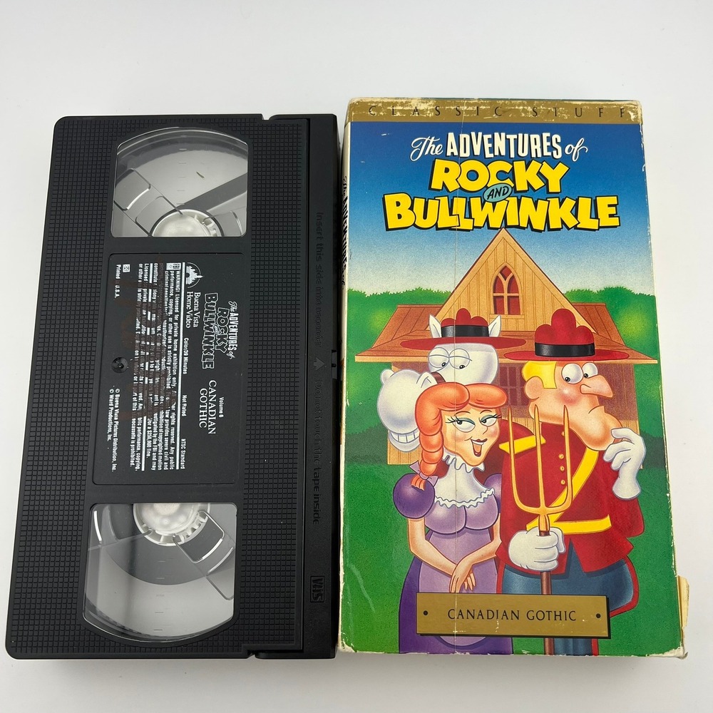 The Adventures of Rocky and Bullwinkle VHS Canadian Gothic Vol 6